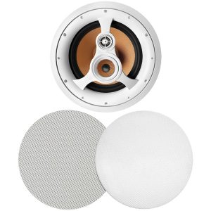 BIC America H-310C 10-In. 250-Watt Acoustech H310C 10-In. 3-Way In-Ceiling Speaker with Woven Fiber Woofers and Liquid-Cooled Titanium Tweeter, 8 Ohms