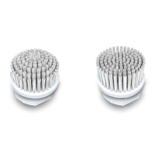 Skadu BEE Power Scrubber Attachment Kit with Corner and Flat Bristle Brushes, White