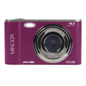 Minolta MND20-M MND20 16x Digital Zoom 44 MP/2.7K Quad HD Digital Camera (Magenta)