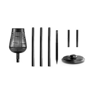 PIC DFST Flickering Flame Solar Bug Zapper Insect Killer Torch