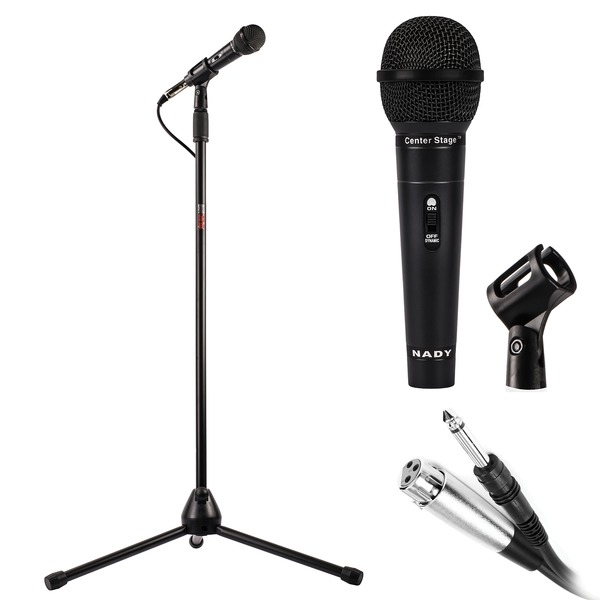 Nady CenterStage MSC3 Center Stage MSC3 Professional Dynamic Microphone with Stand