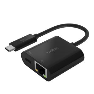 Belkin INC001BK-BL USB-C to Ethernet + Charge Adapter