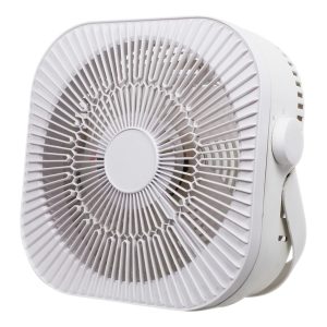 Optimus F-1023 12-In. 2-Speed 40-Watt Box Fan, White, F-1023