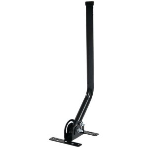 Antennas Direct CJMOUNT ClearStream 20-In. TV Antenna Mast with Pivoting Base and Hardware - All-Weather Easy-Install Steel Pole and Base (Black)
