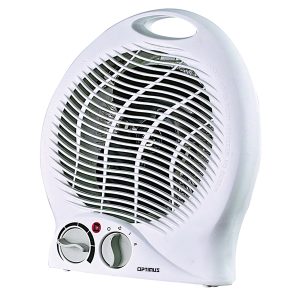 Optimus H-1322 1,500-Watt-Max Portable Fan Heater with Thermostat, H-1322