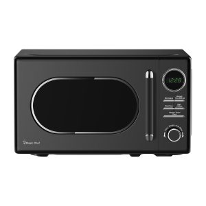 Magic Chef MC77CMB 0.7-Cu. Ft. 700-Watt Retro Countertop Microwave (Black)