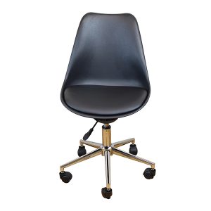 Uncaged Ergonomics ATC-b Active Task Chair with Balance Seat and Auto-Locking Casters, Black