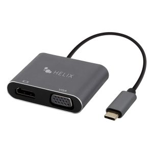 HELIX ETHADPCHV USB-C to HDMI and VGA Adapter