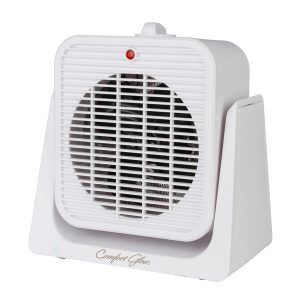 Comfort Glow EFH1527 EFH1527 1,500-Watt-Max Portable Electric Fan Heater with Tilting Base, White