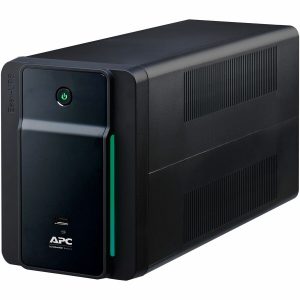 APC Back UPS, 1200VA/650W, Tower, 120V, 8x NEMA 5-15R outlets, USB Type A + C Ports, User Replaceable Battery