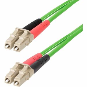 StarTech.com 5m (16.4ft) LC to LC (UPC) OM5 Multimode Fiber Optic Cable, 50/125&micro;m Duplex Zipcord, 40G/100G, LSZH Fiber Jumper Cord