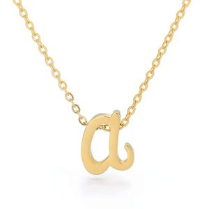 SIGONNA Initial Necklaces for Women 18k Gold Plated Pendant Chain Personalized Letter Necklace A Z Dainty Gold Choker Necklaces Necklaces for Teen Girls Girls Womens Necklaces