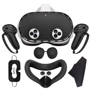 Silicone Cover Set Compatible with Meta Oculus Quest 3s