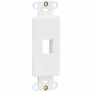 Eaton Tripp Lite Series Center Plate Insert, Decora Style - Vertical, 1 Port, TAA