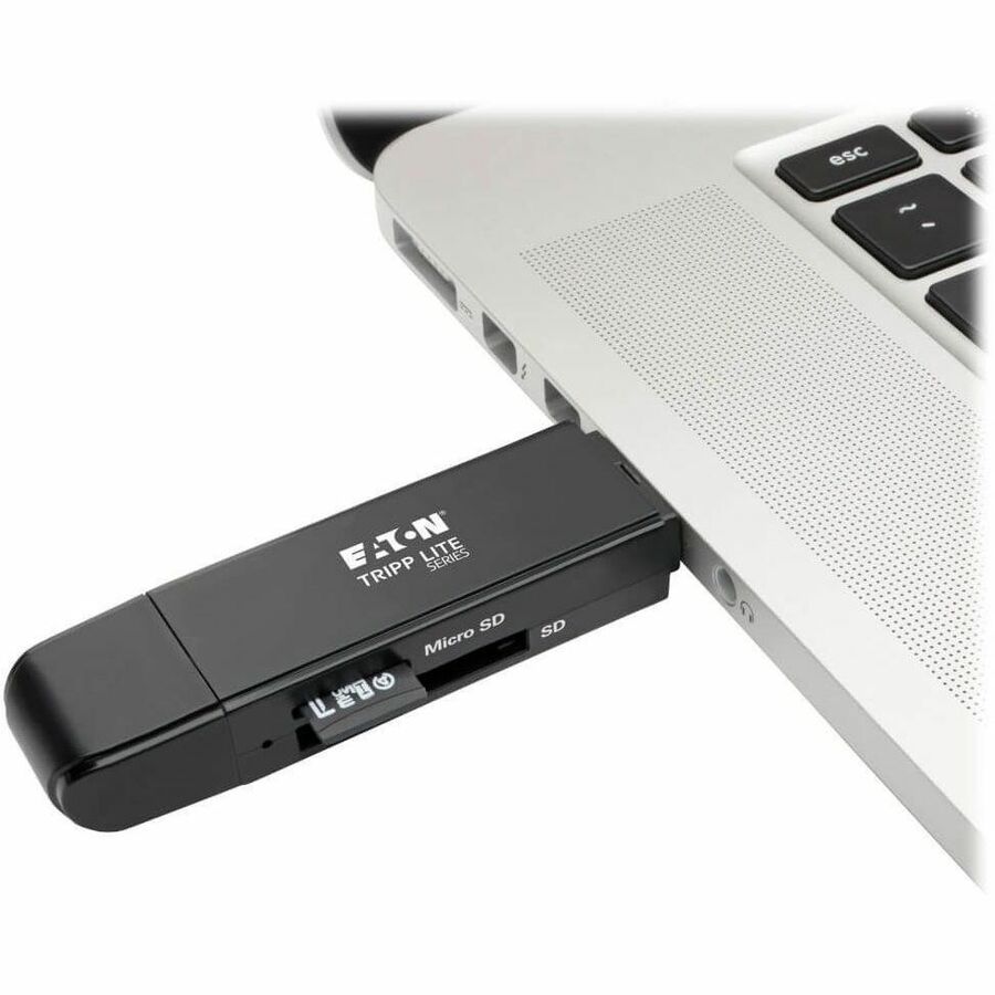 Eaton Tripp Lite Series USB-C Memory Card Reader, 2-in-1 USB-A/USB-C, USB 3.1 Gen 1 - Image 2