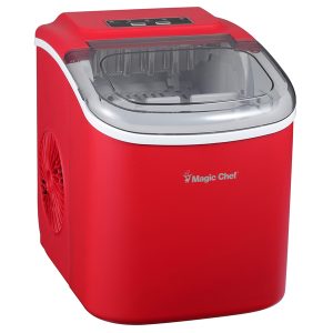 Magic Chef MCIM27R 27-Lb. Portable Countertop Ice Maker (Red)