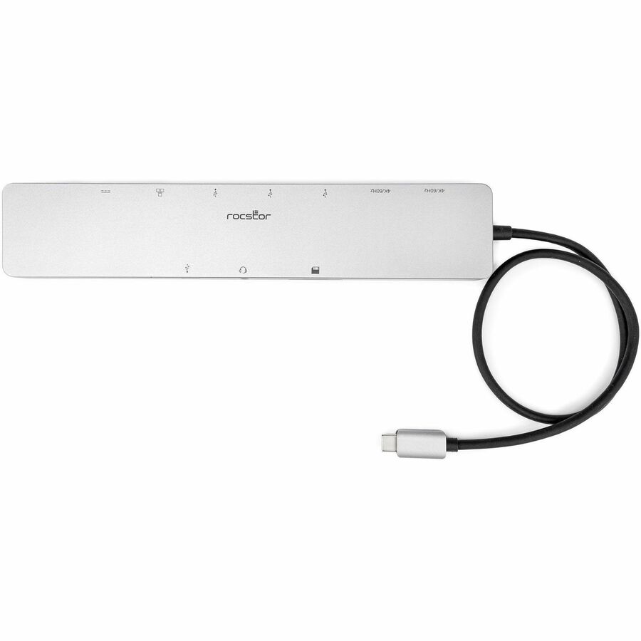 Rocstor Premium USB-C 11-in-1 Dual Display Portable Dock - Image 6
