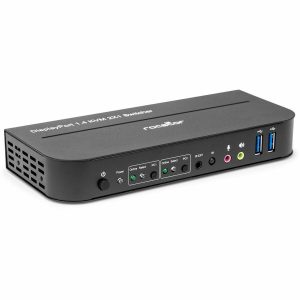 Rocstor Solid KVM SK05 DisplayPort 1.4 and USB 3.0 2�1 KVM Switch