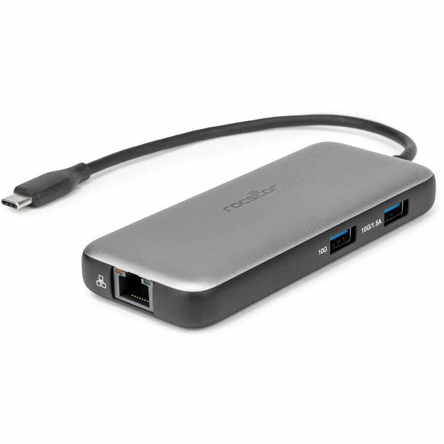 Rocstor Type-C to HDMI/USB-A 10GX2/Type-C data/RJ45/ PD Charging with DP1.4 Alt mode - Image 3