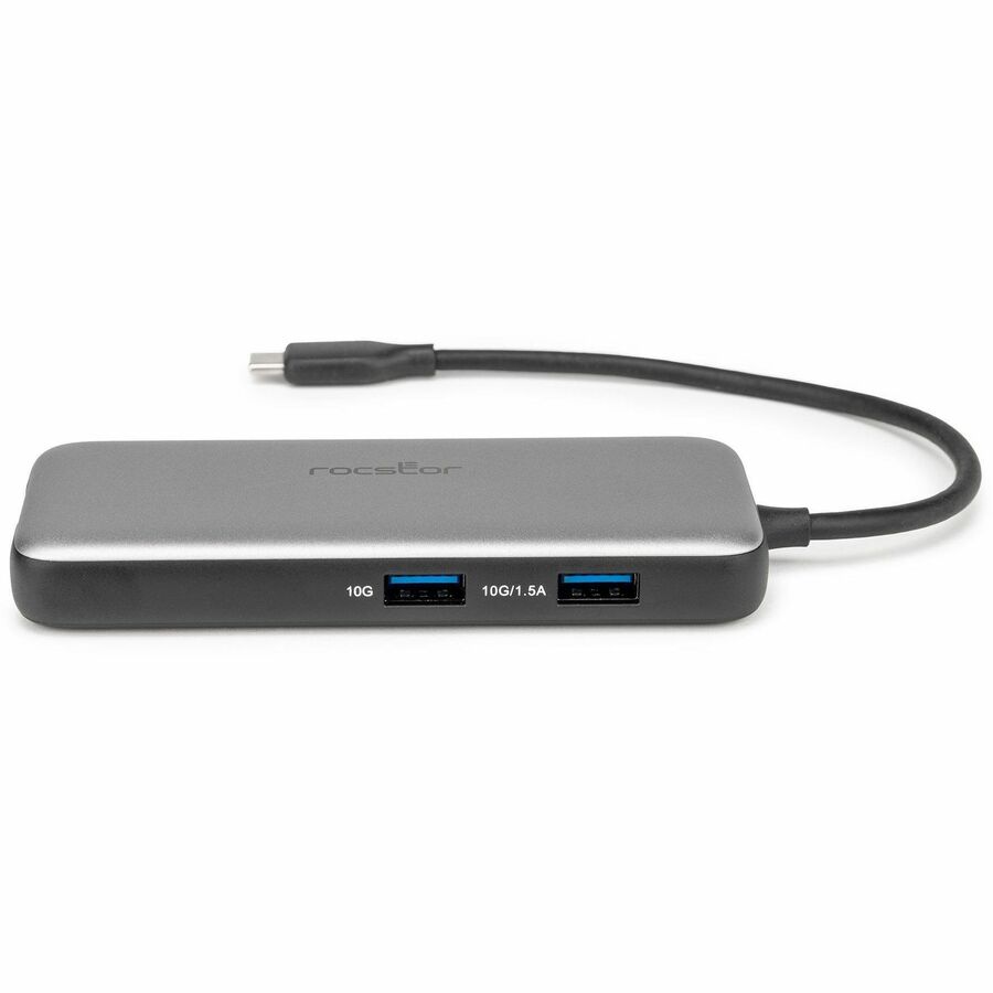 Rocstor Type-C to HDMI/USB-A 10GX2/Type-C data/RJ45/ PD Charging with DP1.4 Alt mode - Image 4