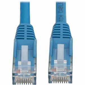 Eaton Tripp Lite Series Cat6 Gigabit Snagless Molded UTP Ethernet Cable (RJ45 M/M), PoE, LSZH, Blue, 5 m (16.4 ft.)