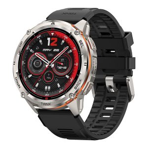 KOSPET P-TU001-S TANK T3 Ultra 2 GPS Smartwatch with 1.43-In. AMOLED Touch Screen, Bluetooth, 170+ Sports Modes, and 1 Band (Silver)