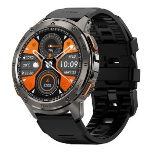 KOSPET P-TS003-B TANK T3 Special Edition Smartwatch with 1.43-In. AMOLED Touch Screen, Bluetooth, 170+ Sports Modes, and Military Grade Protection (Black)